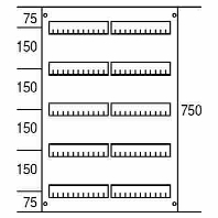 AG225 - Cover for distribution board 750x500mm AG225