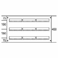 AG233 - Cover for distribution board 450x750mm AG233