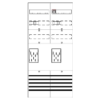 BF27A2XXBM - Meter panel 2 kWh-meters 0 rows BF27A2XXBM