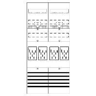 BF27C4 - Meter panel 4 kWh-meters 0 rows BF27C4