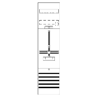 DF17C1 - Meter panel 1 kWh-meters 0 rows DF17C1