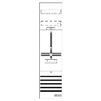 DF17G1 - Meter panel 1 kWh-meters 0 rows DF17G1