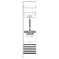 DF17P1 - Meter panel 1 kWh-meters 0 rows DF17P1