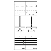 DF27G1B - Meter panel 1 kWh-meters 0 rows DF27G1B