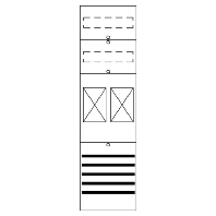 FB16 - Meter panel 2 kWh-meters 0 rows FB16