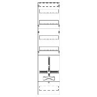 FD17KH1 - Meter panel 0 kWh-meters 2 rows FD17KH1