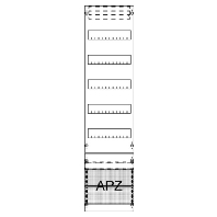 FV17A2 - Panel for distribution board 1050x250mm FV17A2