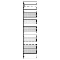 FV17A3R3 - Panel for distribution board 1050x250mm FV17A3R3