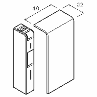 SL 200806D6 sucup - End cap for baseboard wireway 80x20mm SL 200806D6 sucup