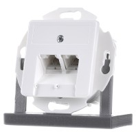 J00020A0508 (5 Stück) - RJ45 8(8) Data outlet 6A (IEC) white J00020A0508