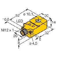 Bi10RQ14-AP6X2-H1141 - Inductive proximity switch 10mm Bi10RQ14-AP6X2-H1141