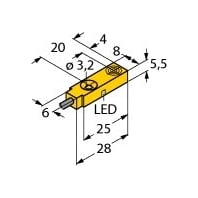 BI2-Q5,5-AP6X/S34 - Inductive proximity switch 2mm BI2-Q5,5-AP6X/S34