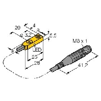 BI2Q5,5AP6X0,3PSG3M - Inductive proximity switch 2mm BI2Q5,5AP6X0,3PSG3M