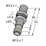 Bi3U-MT12-AP6X-H1141 - Inductive proximity switch 3mm Bi3U-MT12-AP6X-H1141