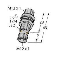 BI4-G12K-AP6X-H1141 - Inductive proximity switch BI4-G12K-AP6X-H1141