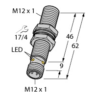 BI4-M12E-VN6X-H1141 - Inductive proximity sensor BI4-M12E-VN6X-H1141