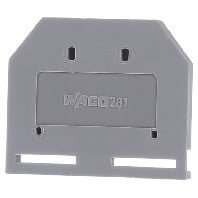 281-301 - End/partition plate for terminal block 281-301