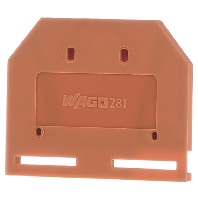 281-302 - End/partition plate for terminal block 281-302