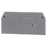 281-328 - End/partition plate for terminal block 281-328
