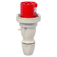 268 - CEE plug 63A 5p 6h 400 V (50+60 Hz) red 268