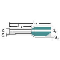 H0,5/12 OR (500 Stück) - Cable end sleeve 0,5mm² insulated H0,5/12 OR