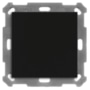 KNX Push Button Lite 55 Basic 1 gang, neutral, Black matt BE-TAL55B106.01