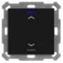 KNX Push Button Lite 55 1 gang, RGBW, blinds, with temperature sensor, Black matt BE-TAL55T106.A1