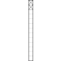 Kommunikations-Stele 1,3m weiss 2Mod KSF 613-2 W