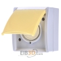 Socket outlet (receptacle) NEMA yellow 3015 EWN-53