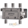 F-Verteiler 4-fach 5-2400 MHz EBC 114