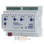 EIB/KNX Dimmaktor 4-fach, 6TE, REG, 250W, 230VAC mit Wirkleistungsmessung - AKD-0401.02