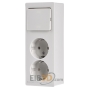 Combination switch/wall socket outlet H 6696/2