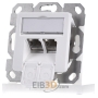 Network outlet, category 6, alpine white, J00020A0500