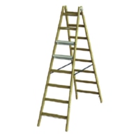 Holz-Stehleiter PHSLAE28 Alu-Stufen eins. 2x8 L:2,27m