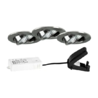 LED-Strahlerset (Inhalt: 3) nickel 39463153S3