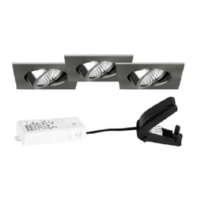 LED-Strahlerset (Inhalt: 3) nickel 39465153S3