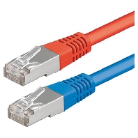 Kabelset RJ45 5m f.TW, 6x rot/6x blau CABLE-SETRJ455mTWx6