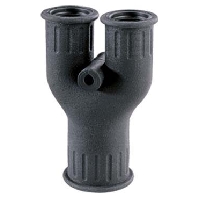 Coupler for plastic hose 21,2...28,5mm RQY AD2x21,2/1x28,5