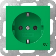 Socket outlet protective contact green 4188107