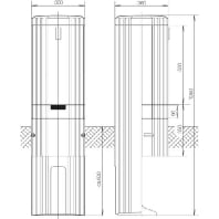 Distribution cabinet (empty) 1350x360mm ZAL135A