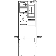 Equipped meter cabinet IP44 1710x583mm ZAS175BB7