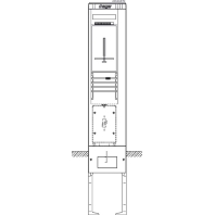 Equipped meter cabinet IP44 2010x361mm ZAS202EF9