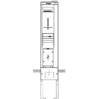 Equipped meter cabinet IP44 2010x361mm ZAS202EM2