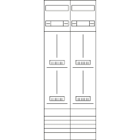 Meter panel 4 kWh-meters 0 rows ZK54C7N