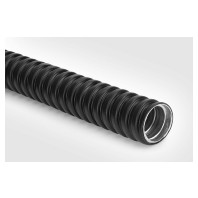 Metallschlauch 32mm, schwarz, 10m PCS32 GS/PVC BK 10