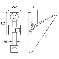 Befestigungsbinder 390x7,6mm T120RHDM6-HIRHS-BK