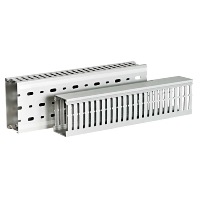 Slotted cable trunking system 75x75mm HTWD-DIN75X75PVCGY24