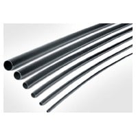 Thin-walled shrink tubing 6,4/2mm black TA37 6-2 PO-X BK 50