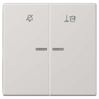 Cover plate for switch/push button grey LS RU KO5 M LG