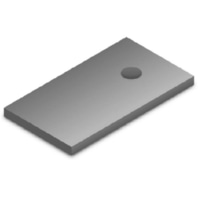Adapterblech f.M12 50x90, alu 2002547
